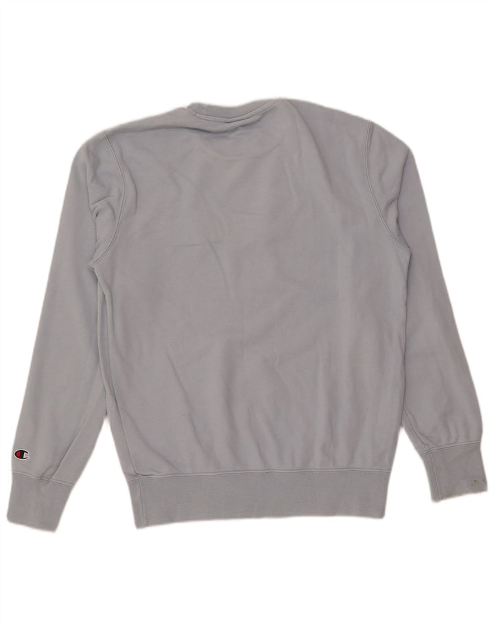 Champion Sudadera Con Estampado Gráfico Jumper De Algodón Azul Medio