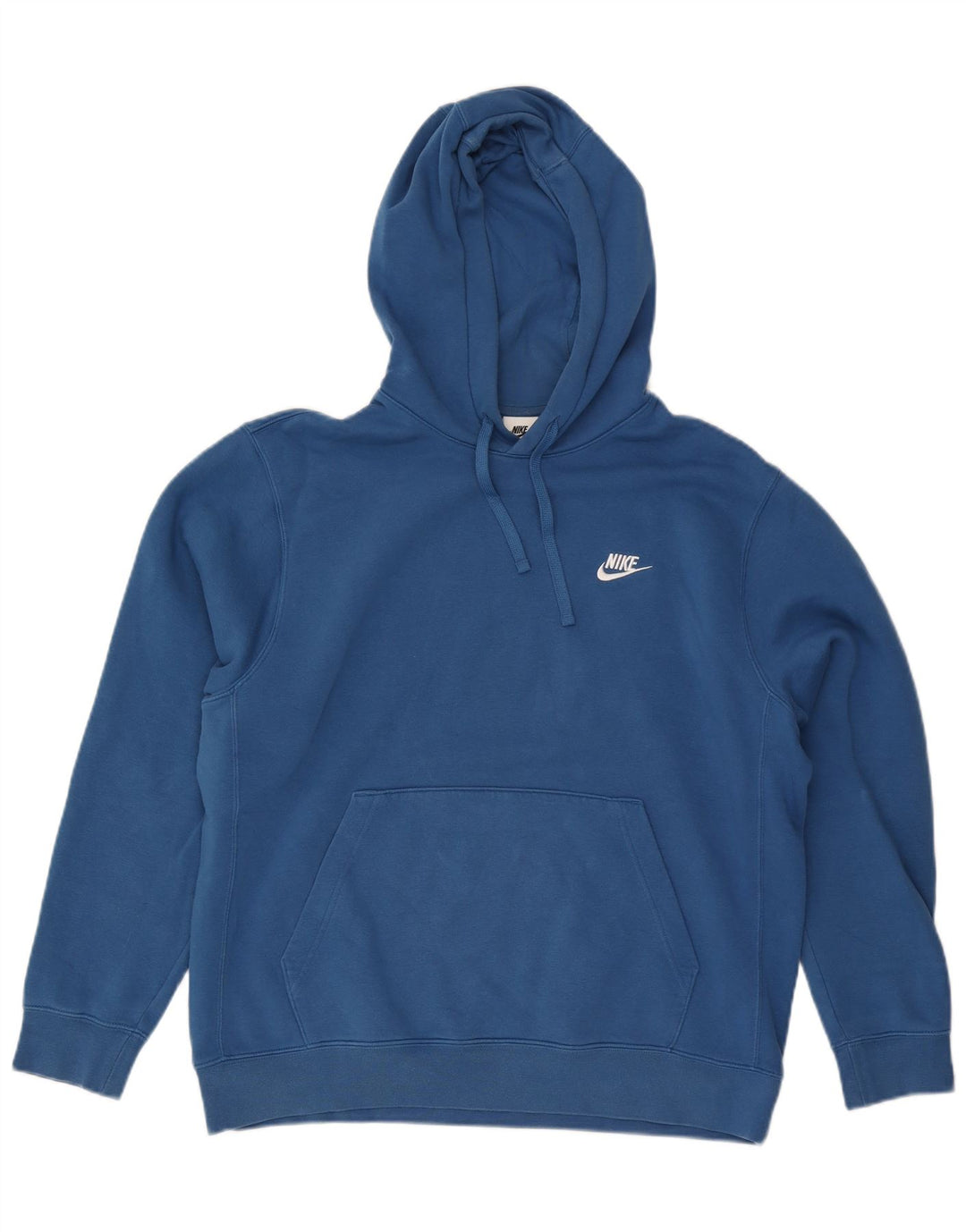 Nike Jersey con capucha para hombre, talla grande, algodón azul