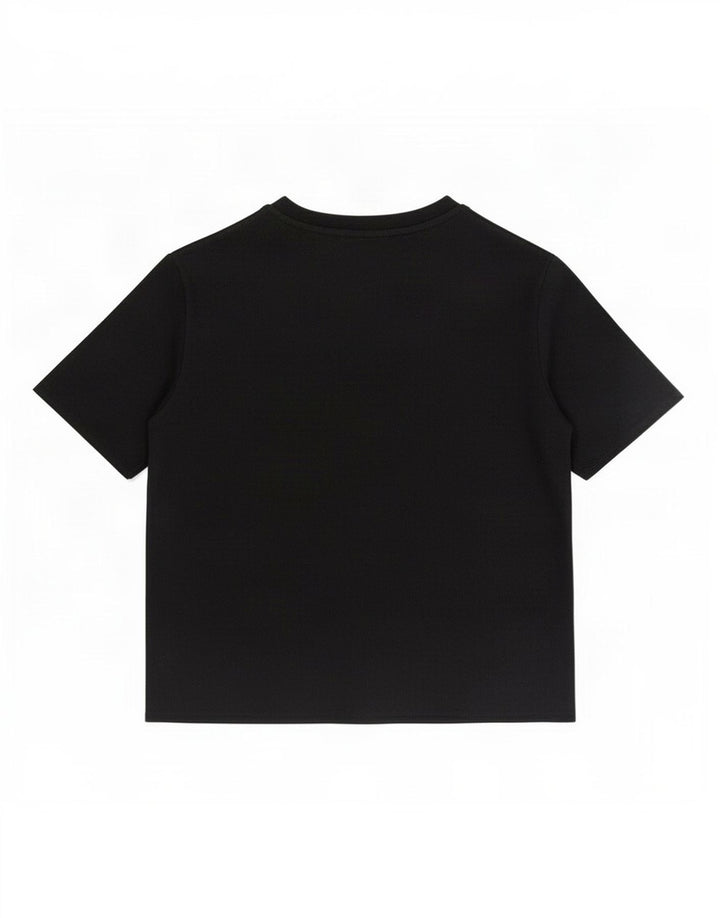 Zara Mujer Blusa Top Reino Unido 10 Pequeño Algodón Negro