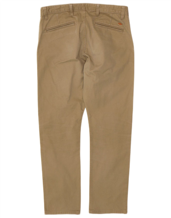 DOCKERS Pantalones chinos ajustados para hombre W32 L29 Algodón caqui