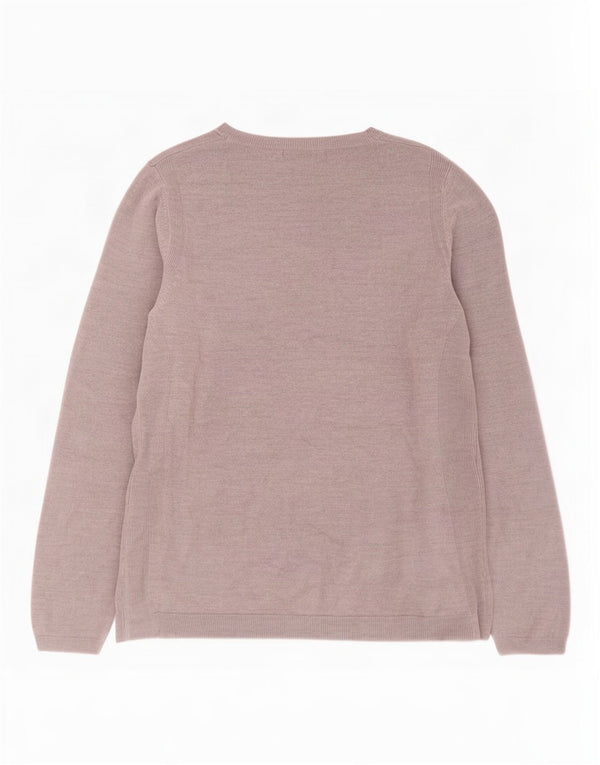 Marks & Spencer Jersey con Cuello Barco para Mujer UK 40 XL Acrílico Gris