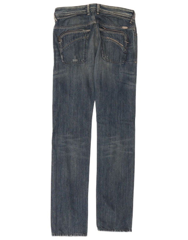 Diesel Hombre Poiak Vaqueros Slim Desgastados W28 L34 Algodón Azul
