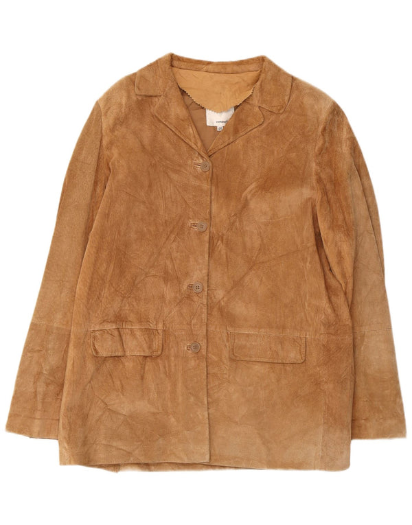 Conbipel Chaqueta tipo blazer de ante con 4 botones Free Heron para mujer IT 46 Large Beige
