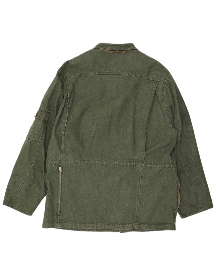 Rascher Chaqueta utilitaria para hombre EU 56 3XL Algodón verde