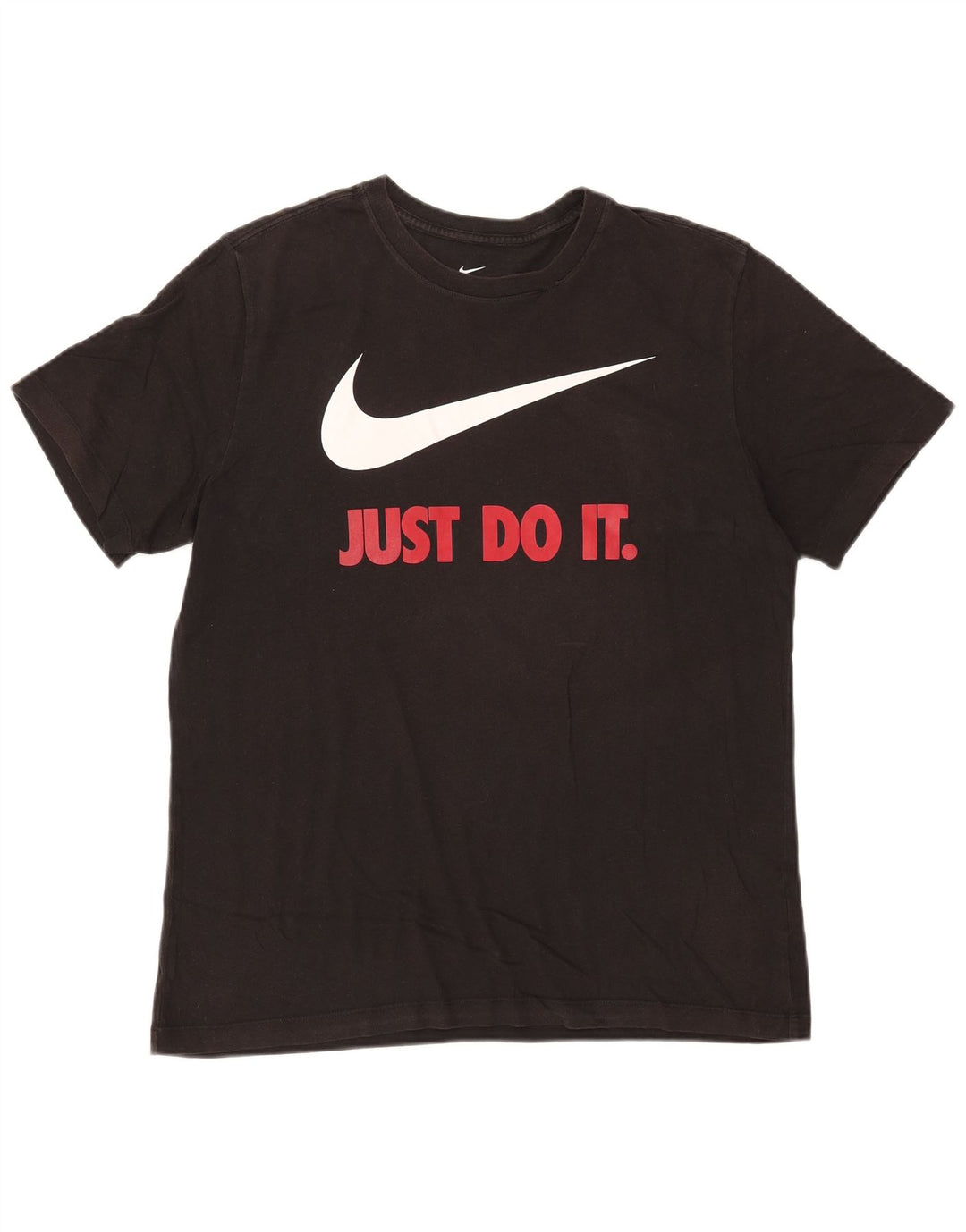 NIKE Camiseta gráfica para hombre Top grande de algodón negro