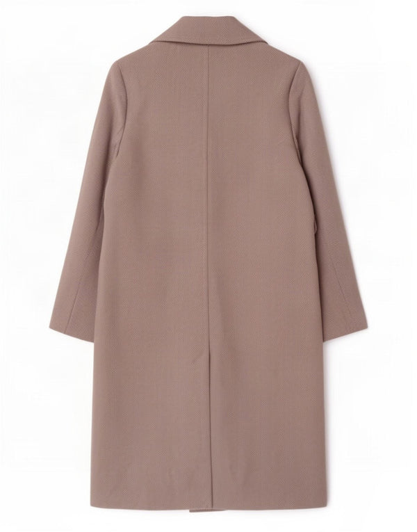 Marks & Spencer Abrigo para mujer UK 44 Grande Gris Espiga Poliéster