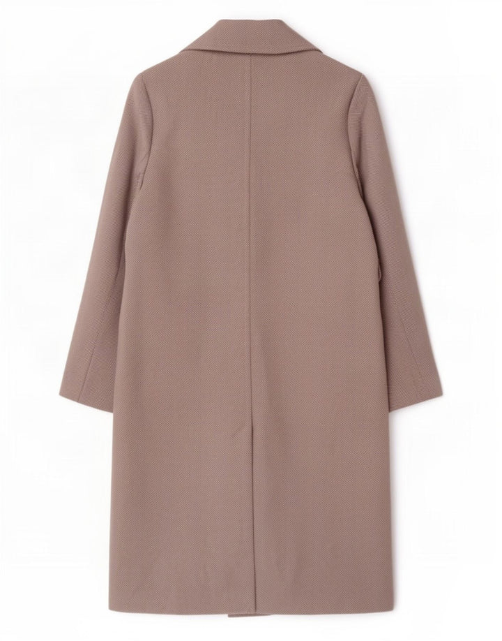 Marks & Spencer Abrigo para mujer UK 44 Grande Gris Espiga Poliéster