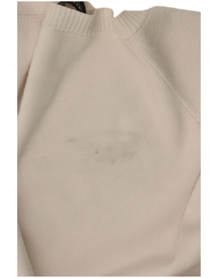 Max Mara - Jersey de cuello redondo para mujer, talla 40, color blanco apagado