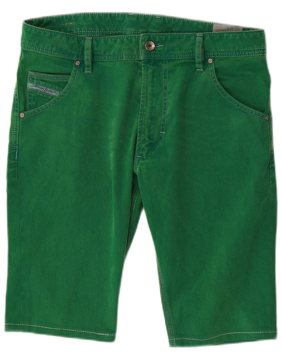 DIESEL Shorts vaqueros para niño 15-16 años W32 Algodón verde