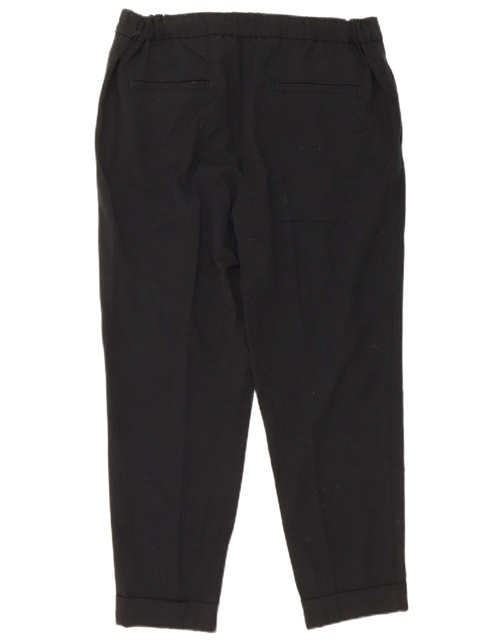 Marks & Spencer Pantalones cortos ajustados para mujer UK 12 Medium W30 L25 Negro