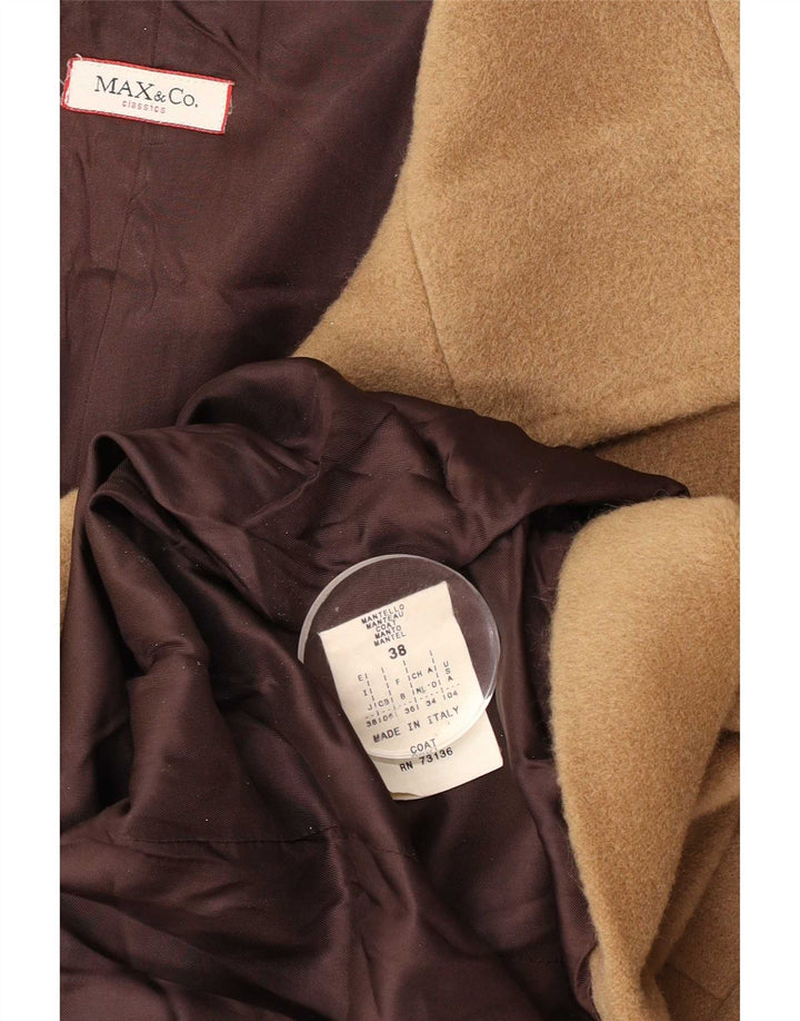 Max & Co. Abrigo para mujer IT 38 XS Lana marrón