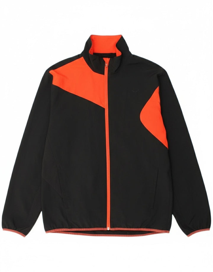 Puma Chaqueta de chándal para hombre, talla 40, poliéster color negro grande