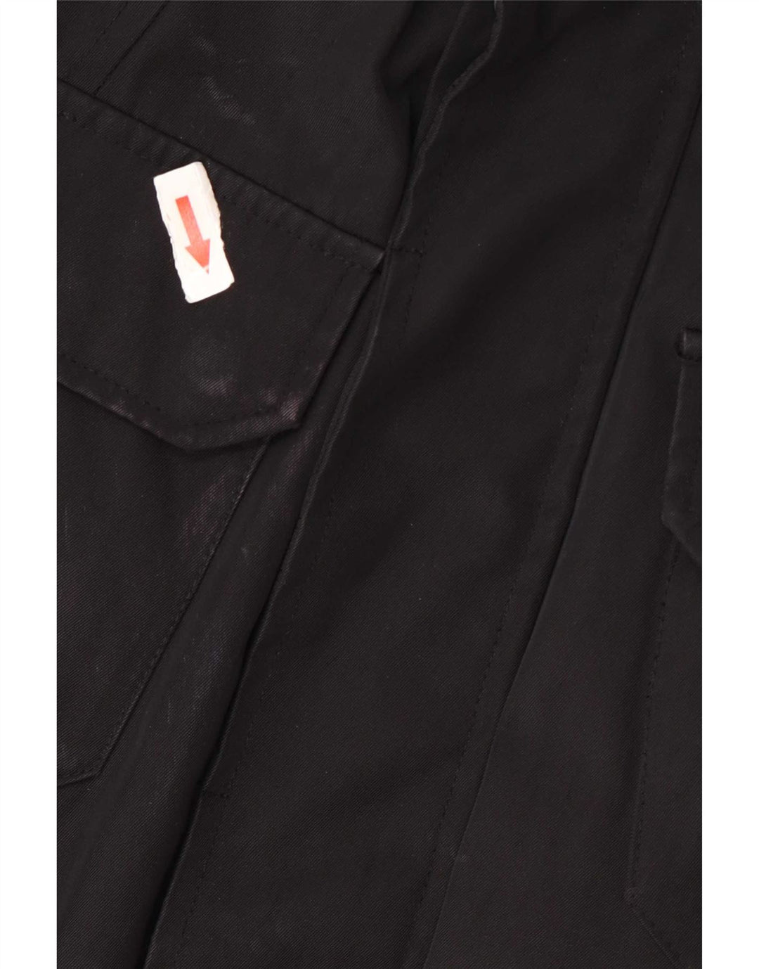 Bomboogie Chaqueta militar utilitaria para hombre UK 40 Grande Poliéster negro
