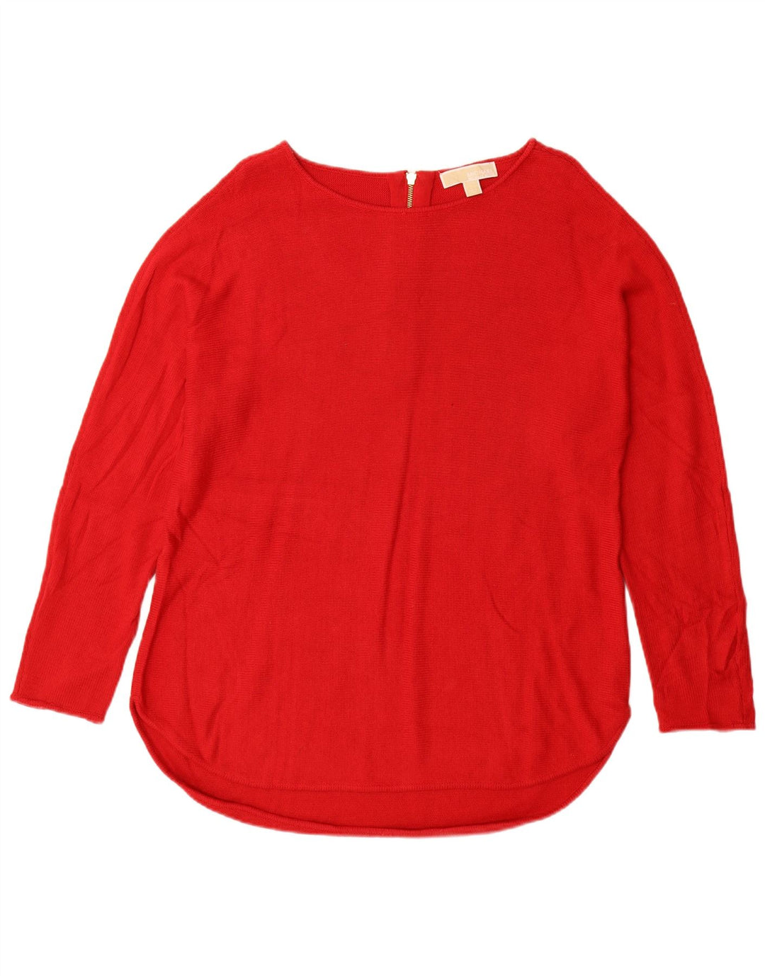 MICHAEL KORS Jersey con cuello barco para mujer UK 16 Grande Algodón rojo