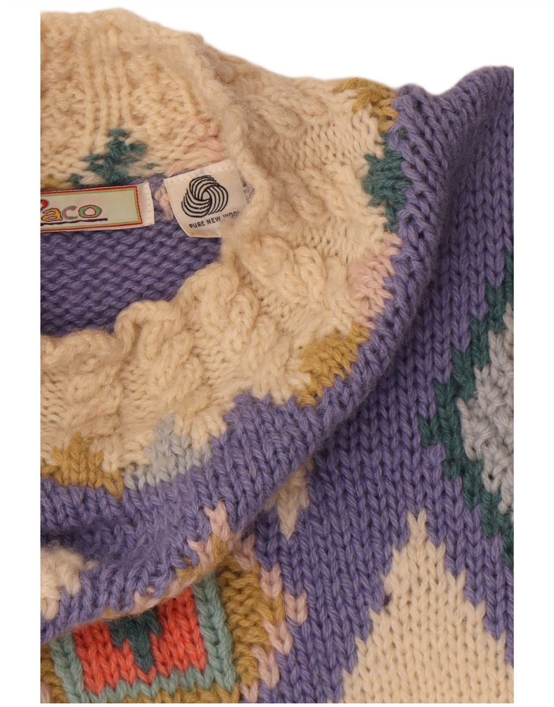 Paco Jersey Largo con Cuello Alto para Mujer UK 10 Small Multicolor N