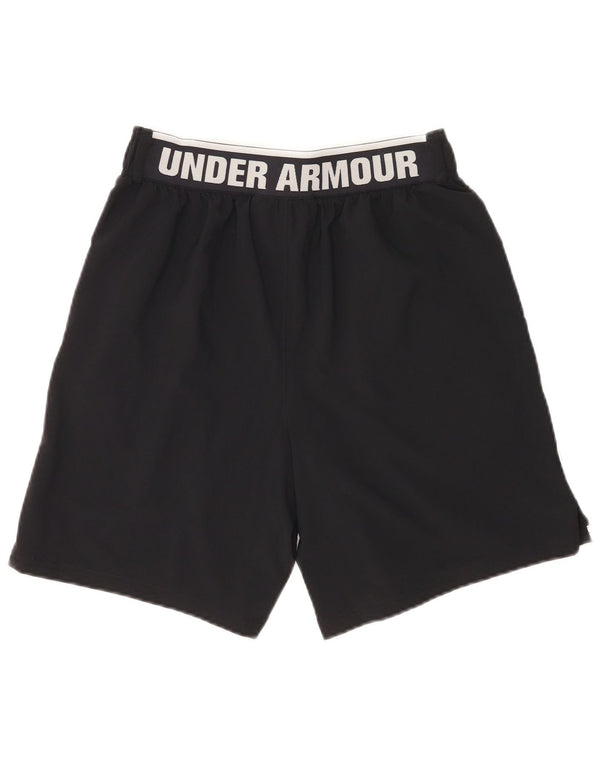 Under Armour Shorts deportivos con gráficos para hombre, color negro mediano