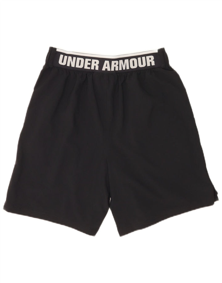 Under Armour Shorts deportivos con gráficos para hombre, color negro mediano