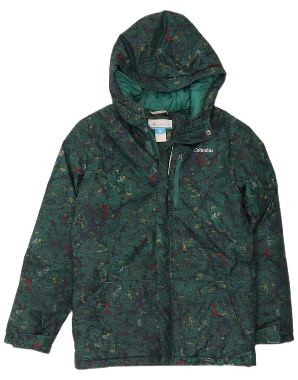 Columbia Chaqueta Acolchada con Capucha para Niños 14-15 Años Grande Verde Camuflaje