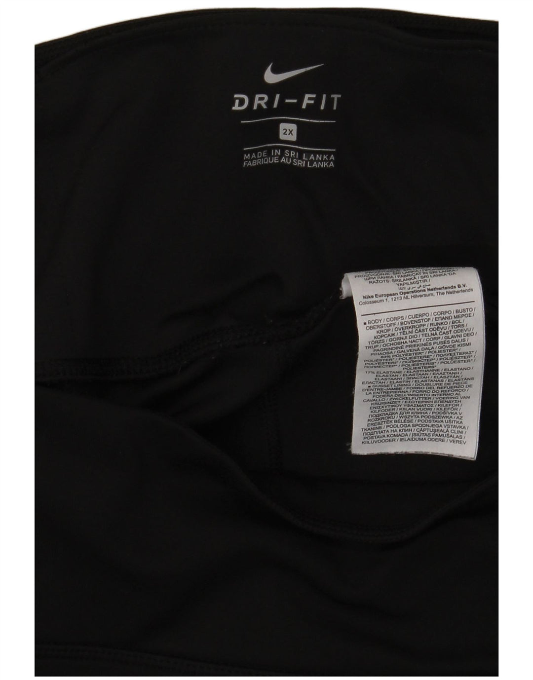 Nike Leggings Dri Fit para mujer UK 20 2XL Negro Poliéster
