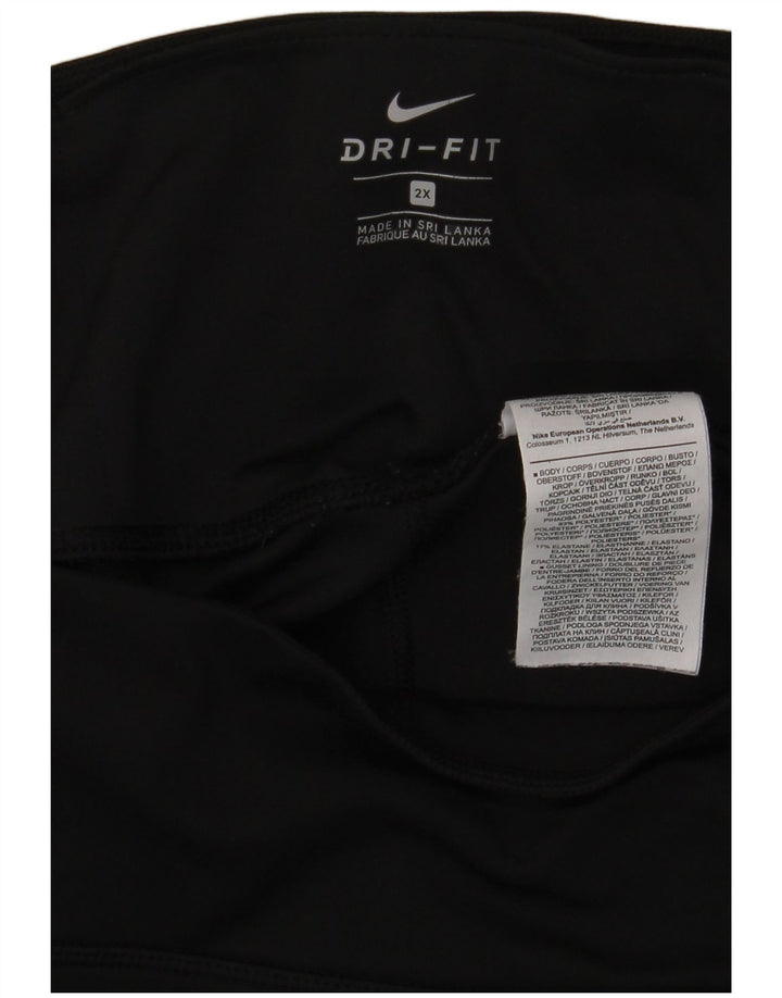 Nike Leggings Dri Fit para mujer UK 20 2XL Negro Poliéster