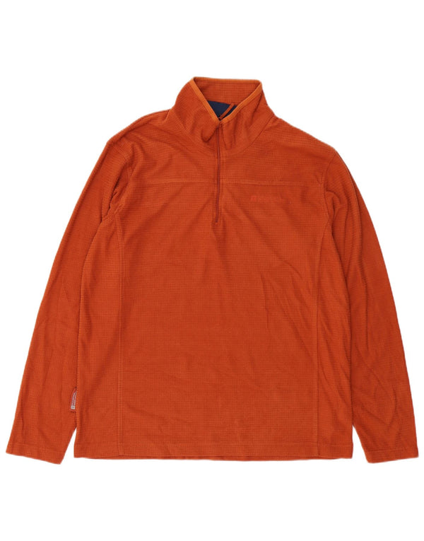 MOUNTAIN WAREHOUSE Sudadera con cuello y cremallera para hombre Jersey Naranja medio Poliéster