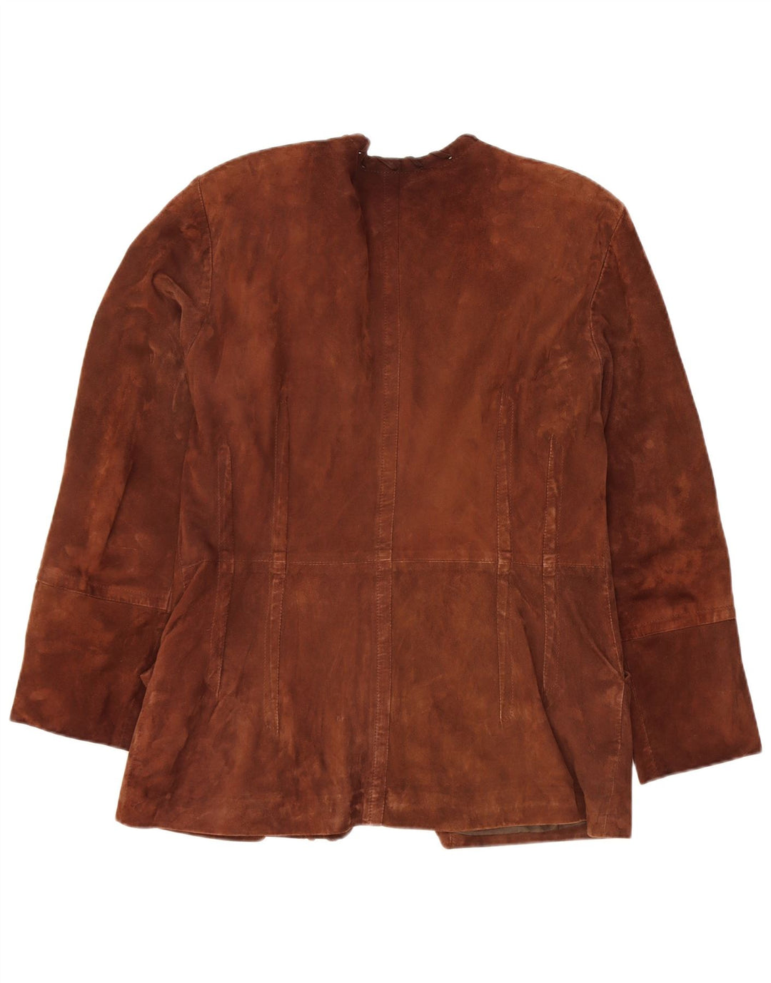 Begedor Chaqueta tipo blazer de ante extragrande con 1 botón para mujer IT 44 Marrón medio