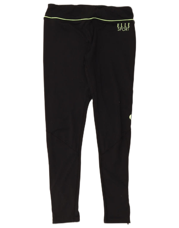 Leggings gráficos para mujer Elle Sport UK 44 Poliéster negro mediano