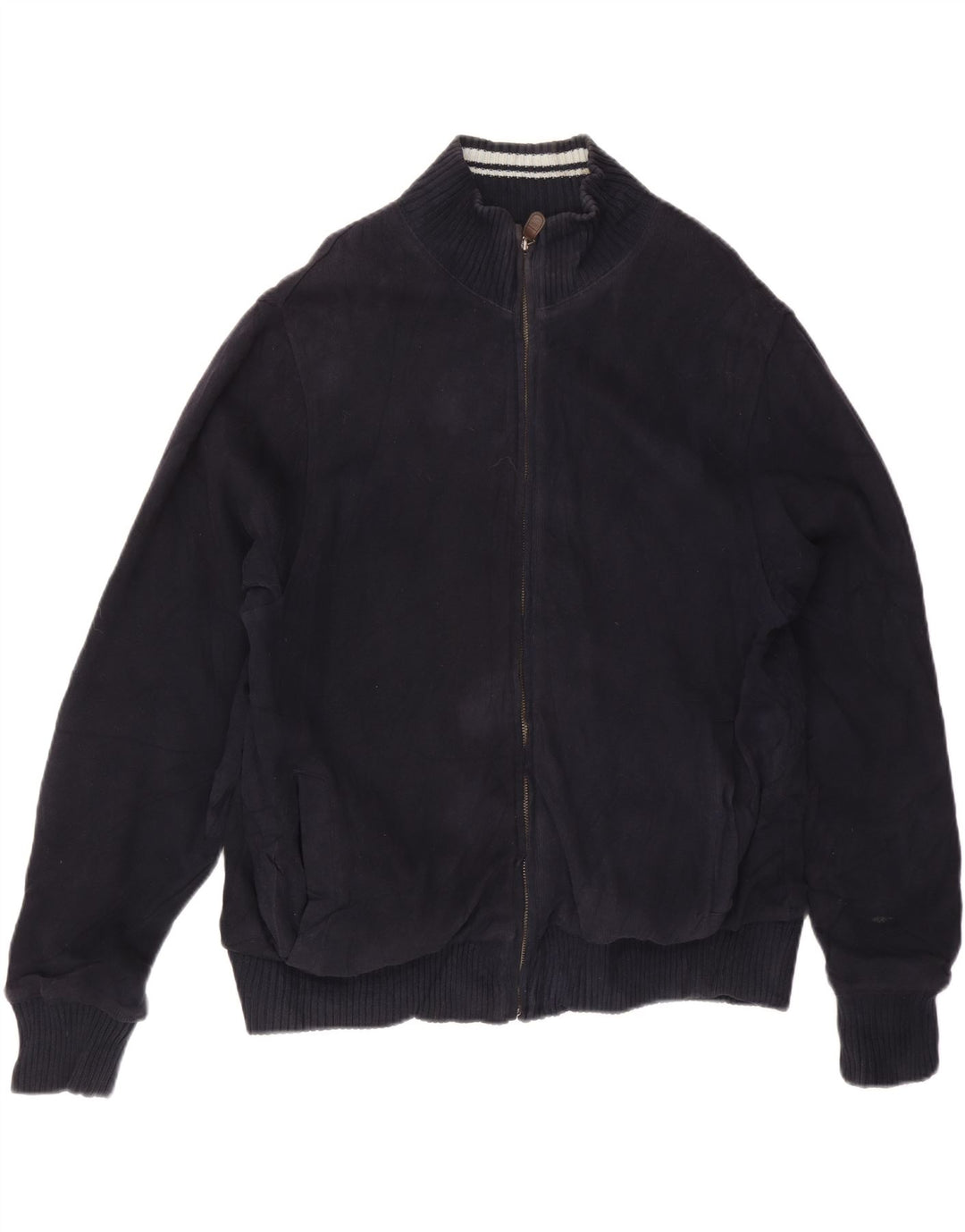 Marks & Spencer Chaqueta de chándal azul Harbor para hombre, talla grande, azul marino