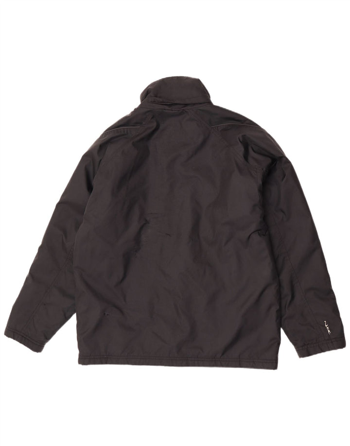 Chaqueta cortavientos Nike para hombre de nailon negro mediano