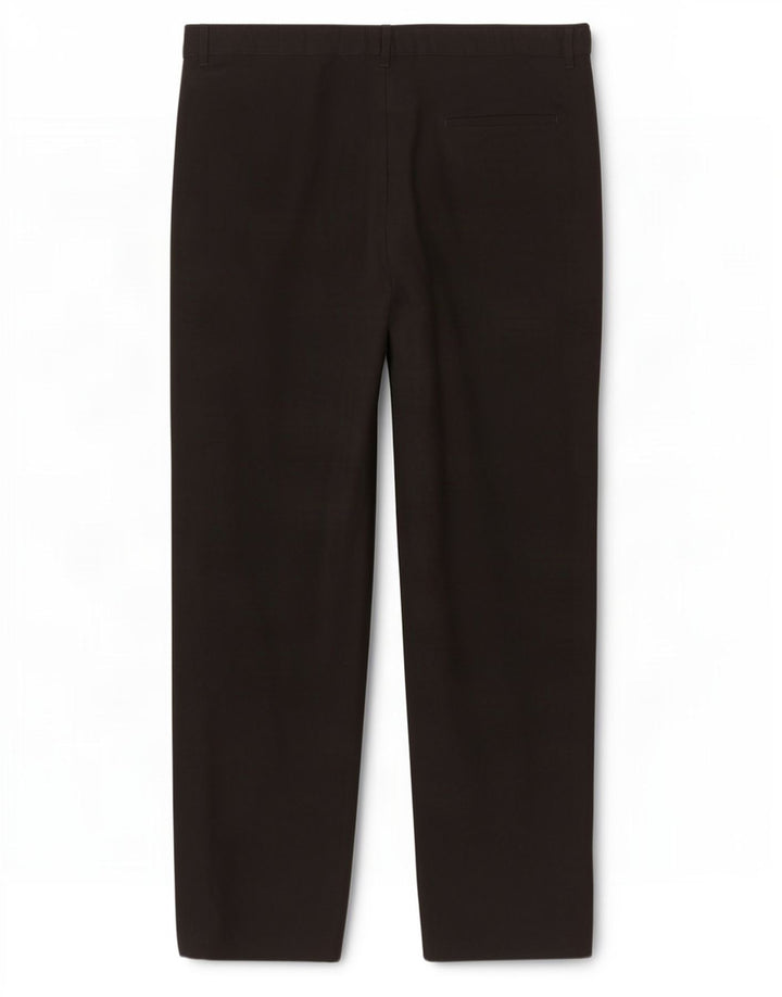 Marks & Spencer Pantalón de traje recto para hombre W36 L30 Poliéster negro