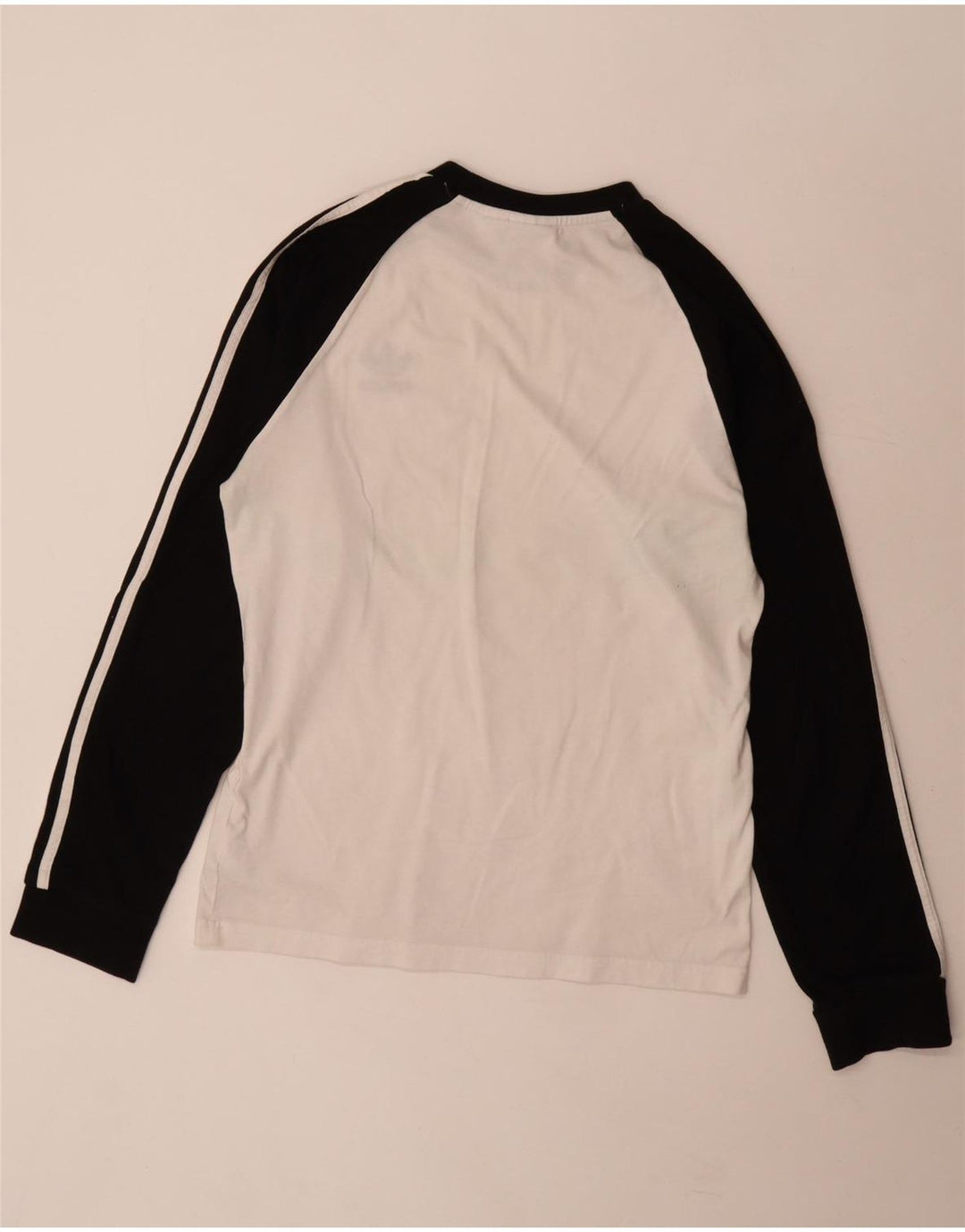 Adidas Hombre Top Manga Larga Algodón Colorblock Medio Blanco