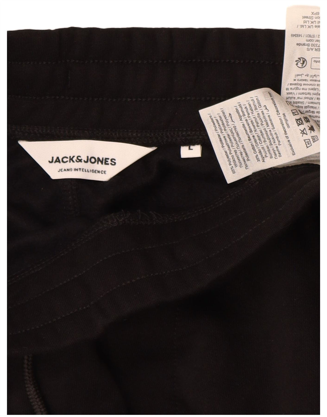 Jack & Jones Pantalón De Chándal Joggers Large Negro Poliéster Hombre