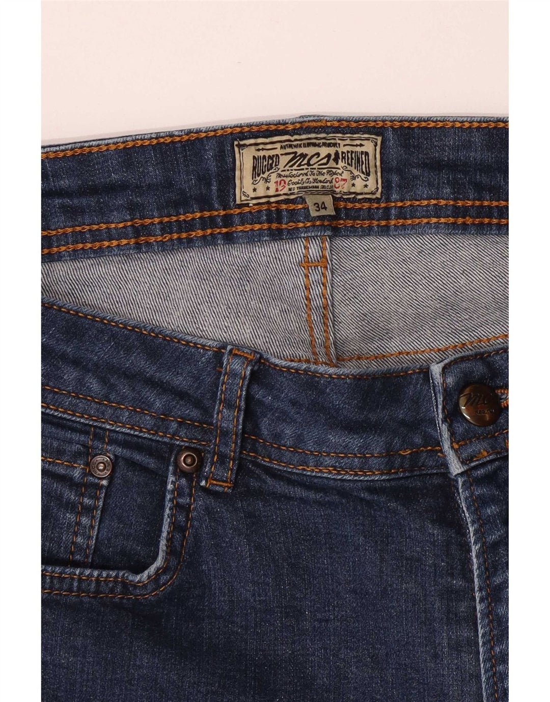 Vaqueros ajustados Marlboro Classics para mujer W34 L29 Azul