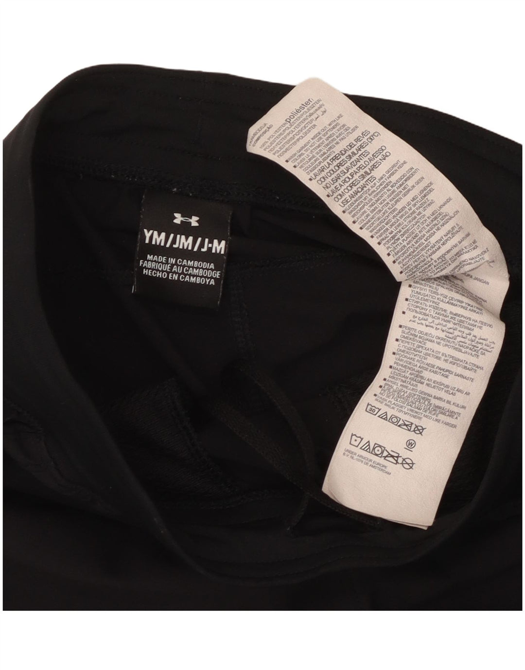 Under Armour Pantalones cortos deportivos con gráficos para niñas 9-10 años Mediano Negro Poliéster