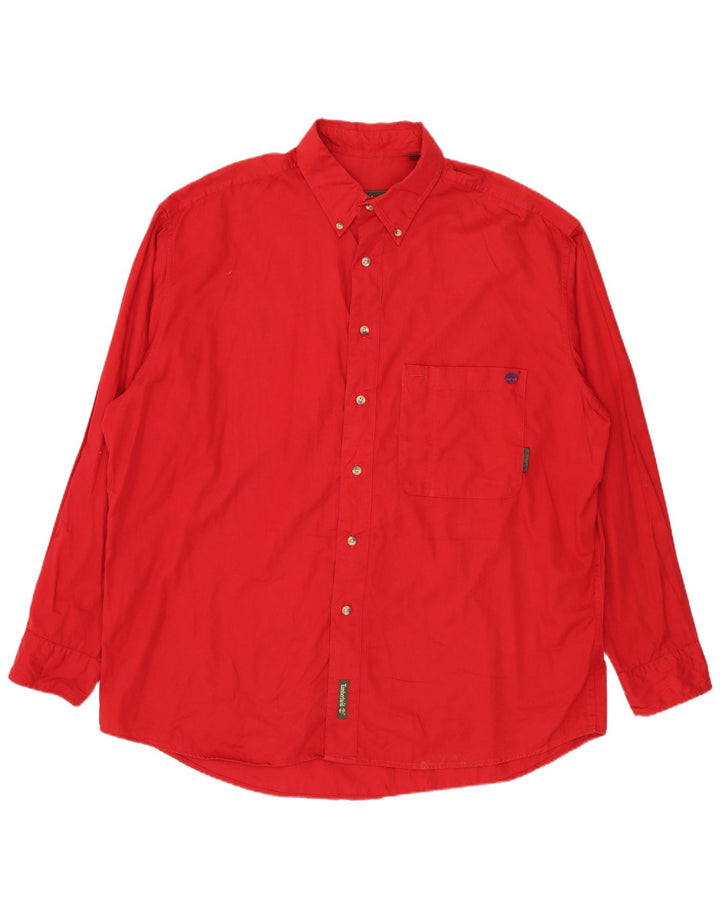 TIMBERLAND Camisa Hombre Grande Algodón Rojo
