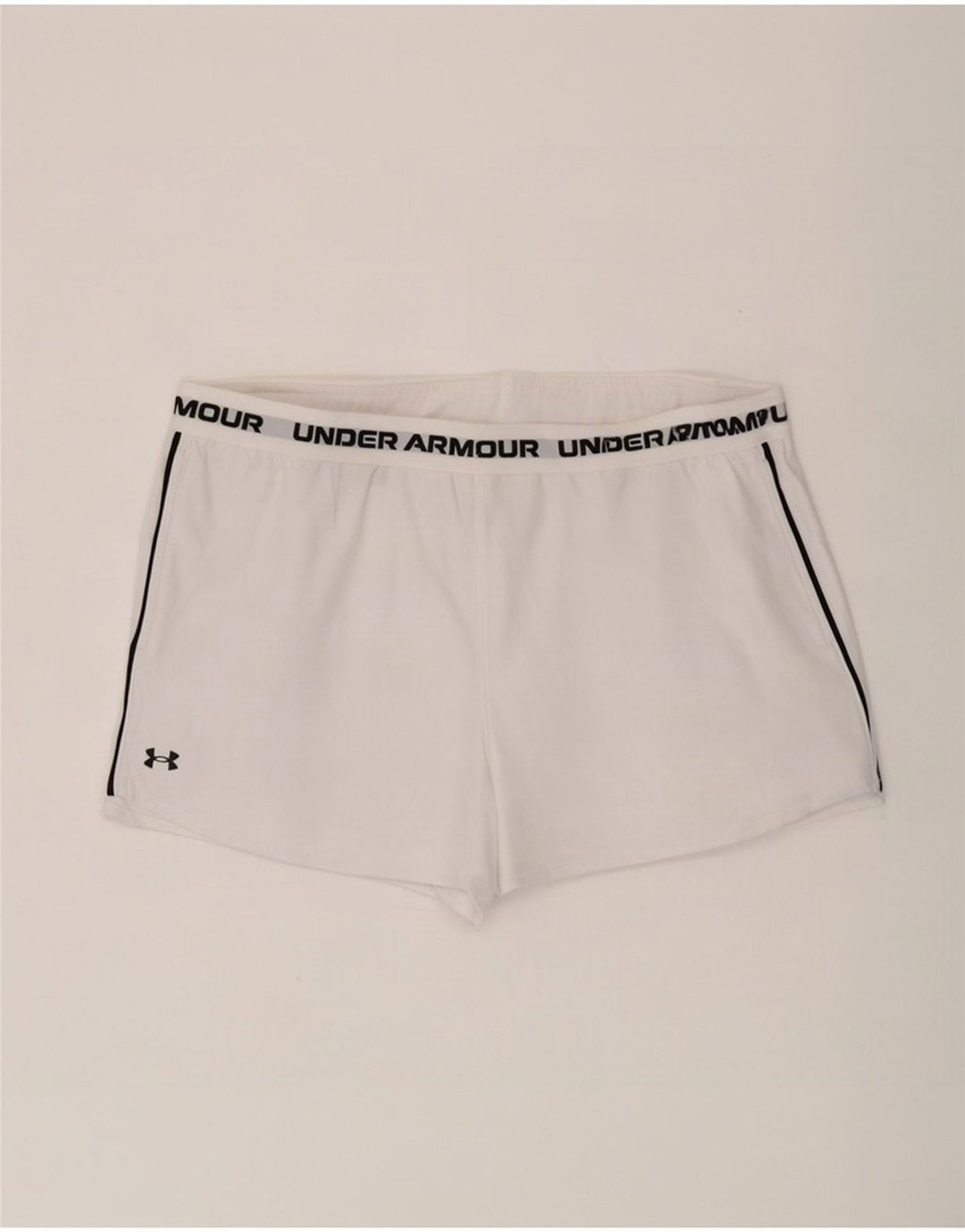 Under Armour Pantalones cortos deportivos gráficos para mujer UK 20 2XL Poliéster blanco