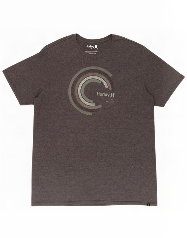 Hurley Camiseta gráfica para hombre Top 2XL Algodón gris
