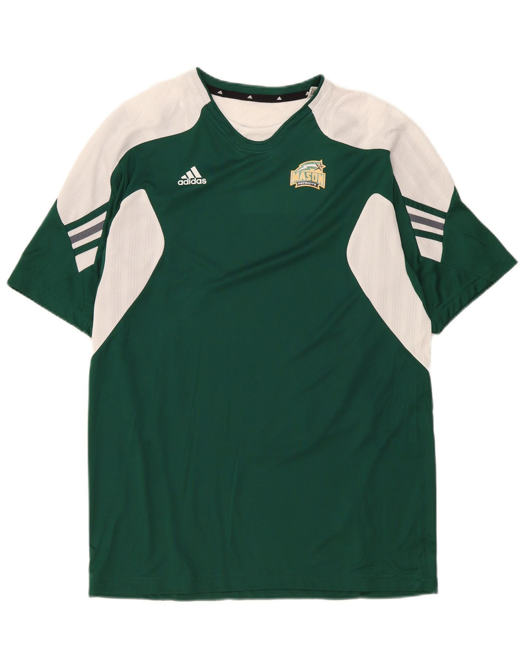 Adidas Hombre Mason Camiseta Top Grande Verde Colorblock Poliéster