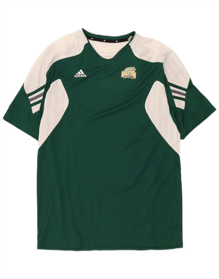 Adidas Hombre Mason Camiseta Top Grande Verde Colorblock Poliéster