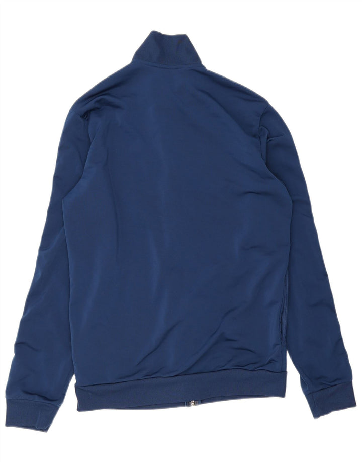 Adidas Hombre Chándal Top Chaqueta UK 38/40 Medio Azul Marino Poliéster