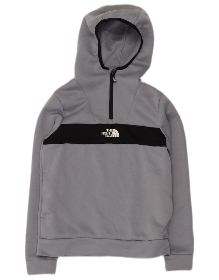 THE NORTH FACE Jersey con capucha y cuello con cremallera para niños 14-15 años XL Gris