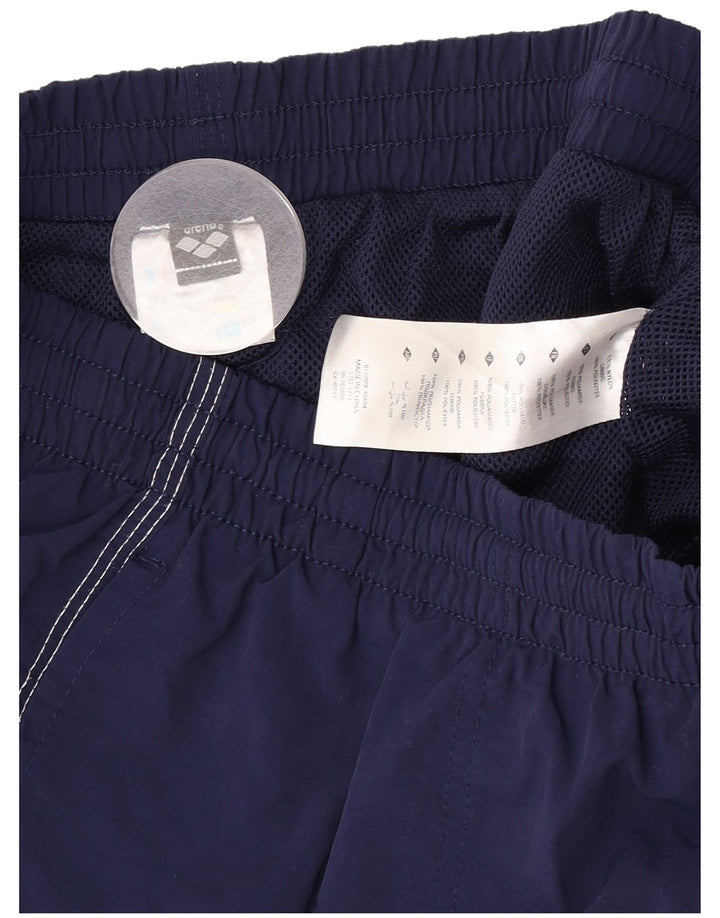 Pantalones cortos deportivos Arena para hombre de nailon azul marino mediano