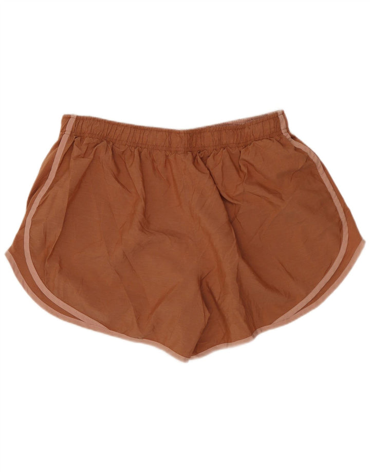 NIKE Pantalones cortos deportivos Dri Fit para mujer UK 40 XL Poliéster marrón