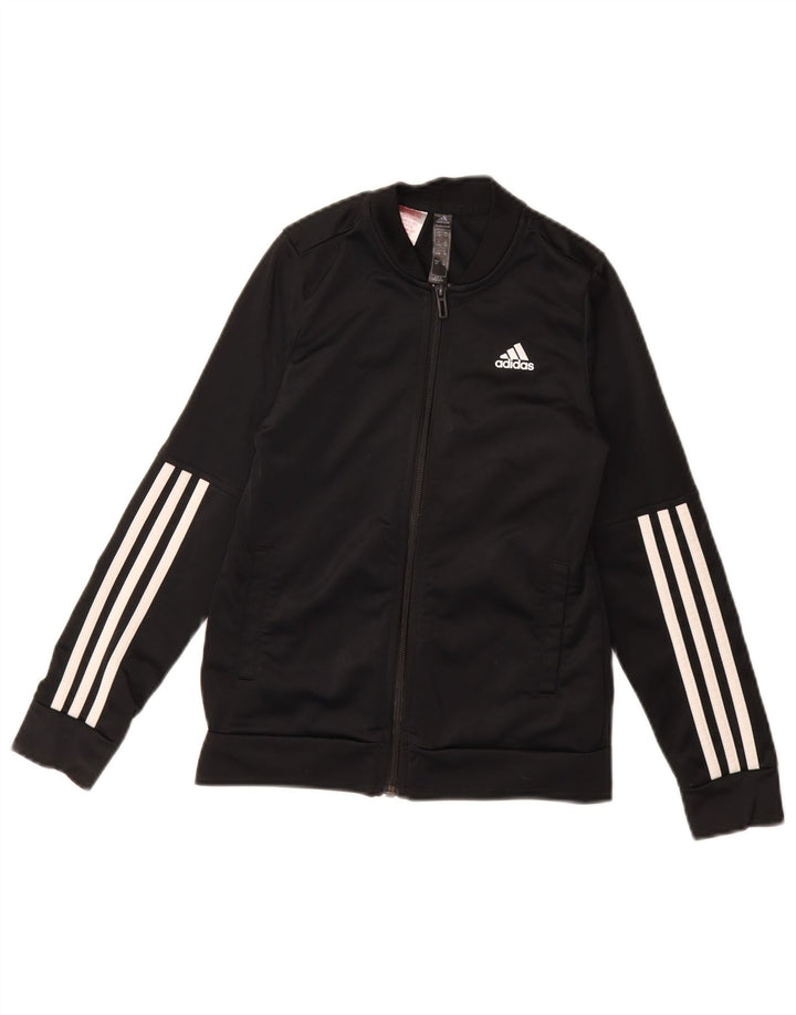 ADIDAS Chaqueta de chándal Primegreen para niña 9-10 años Negro Poliéster