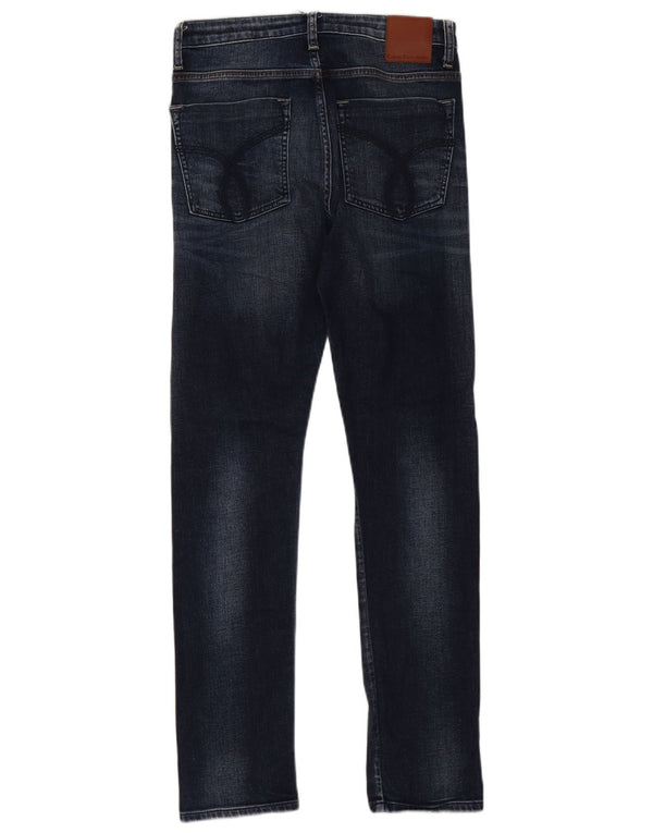 Vaqueros ajustados para mujer Calvin Klein W29 L30 Algodón azul marino