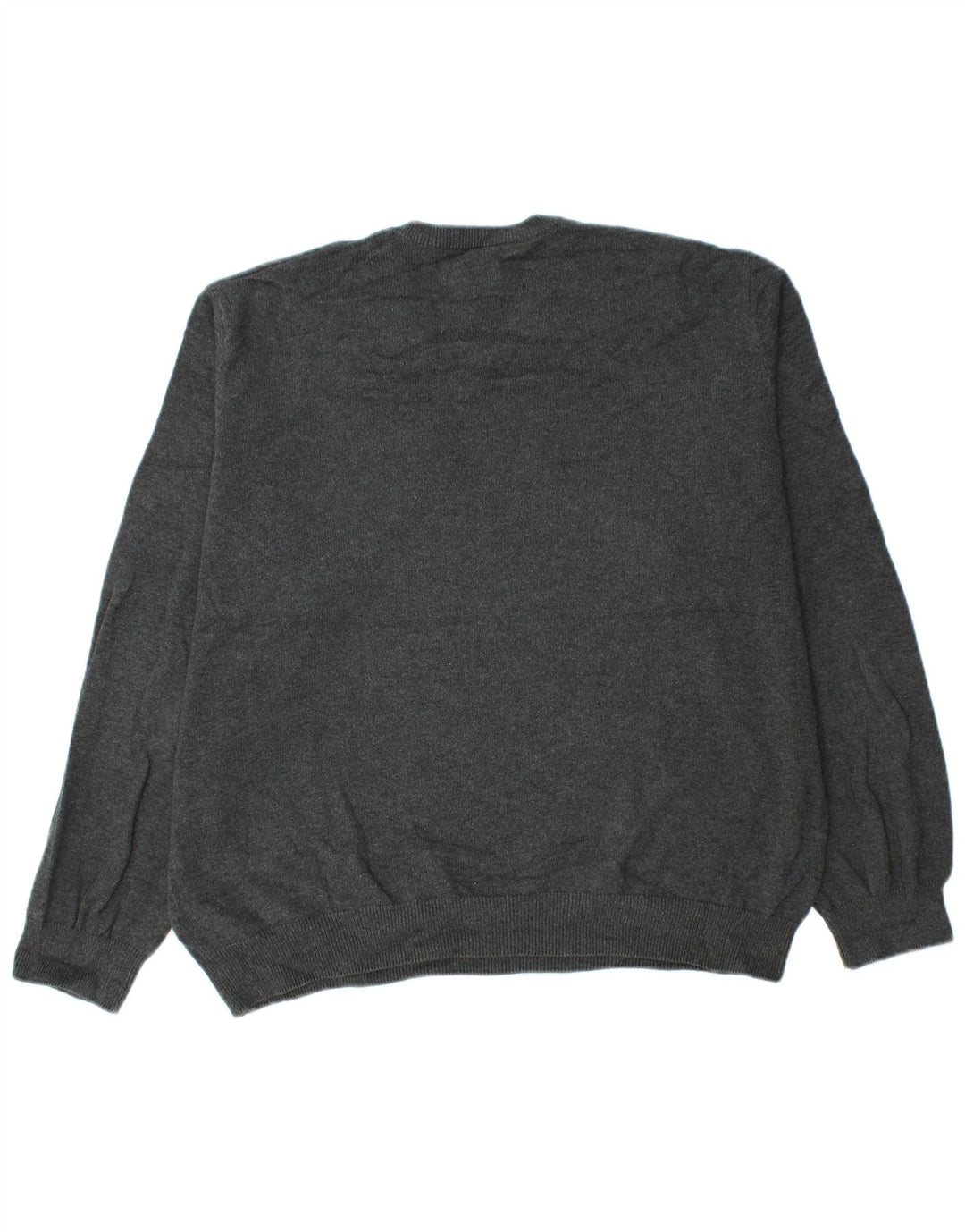 Marks & Spencer Jersey con cuello en V para hombre XL Algodón gris
