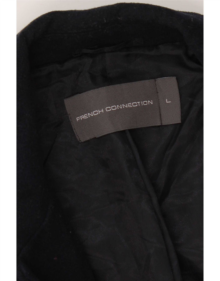 Abrigo para hombre French Connection UK 40 Grande Lana azul marino