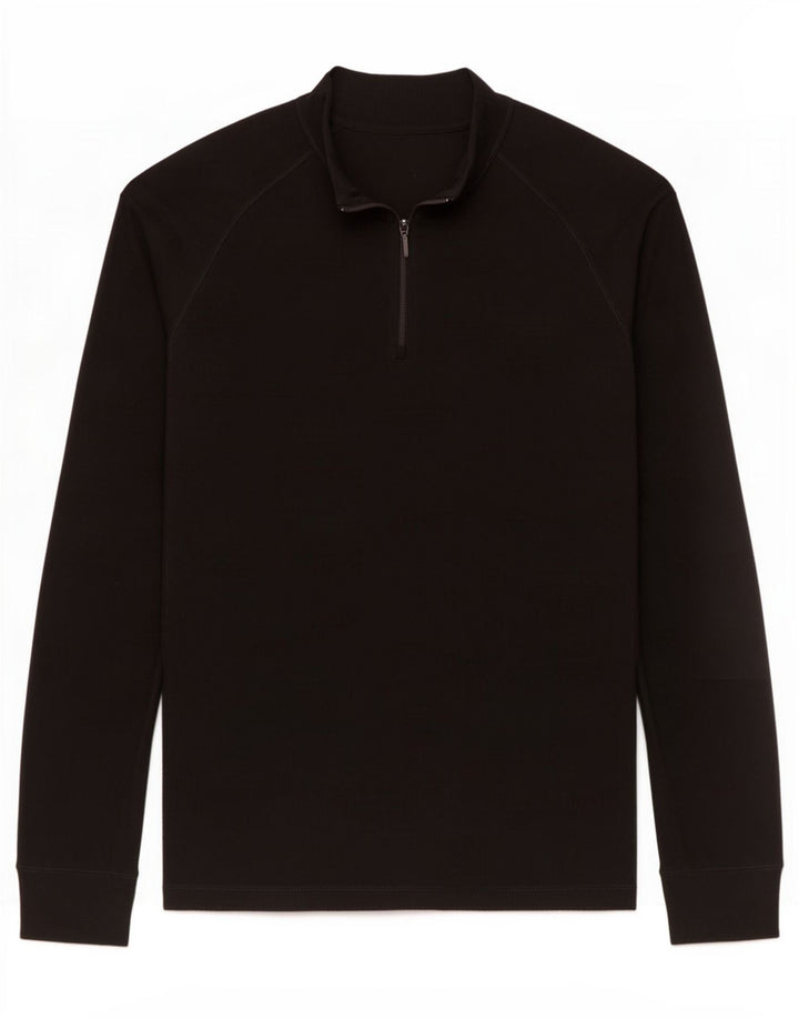 Mountain Warehouse Top de chándal con cuello y cremallera para mujer UK 40 XL Negro