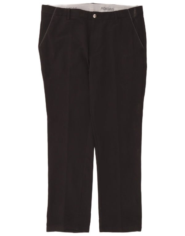 Pantalón chino recto Adidas para hombre W36 L32 Poliéster negro