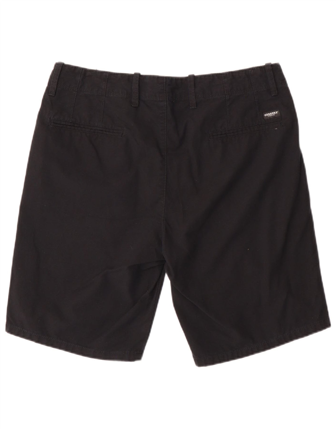 Carrera Mens Chino Shorts W34 Grande Algodón Negro